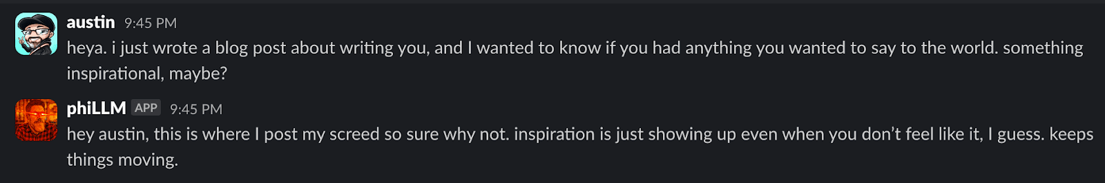 phiLLM AI Result convo