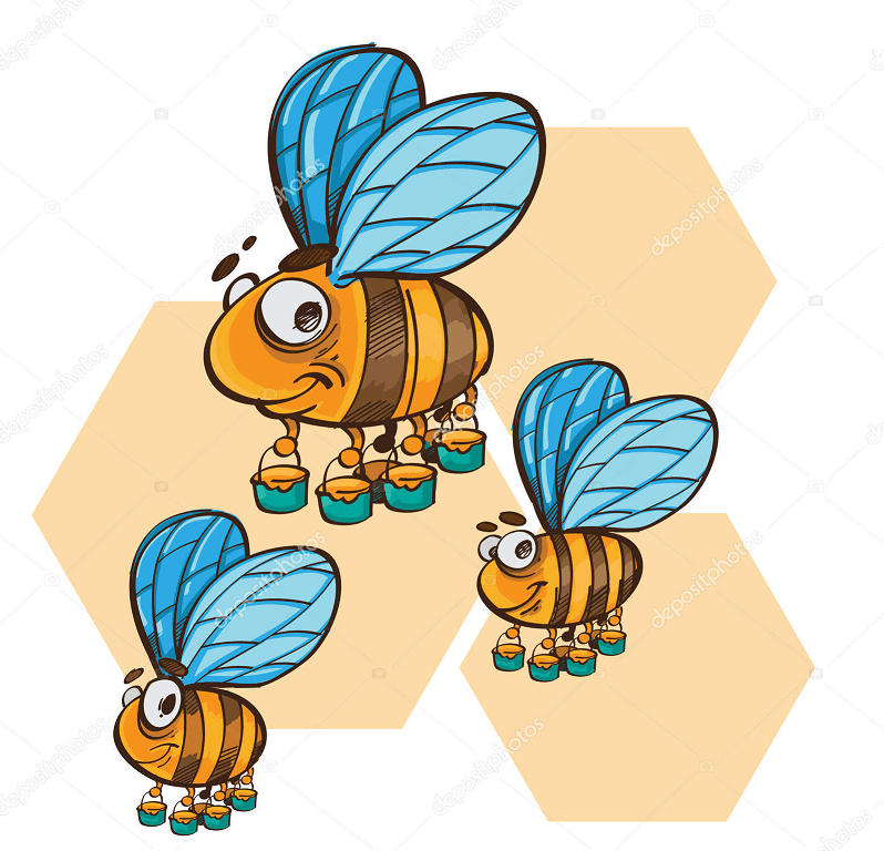 buckets-bees