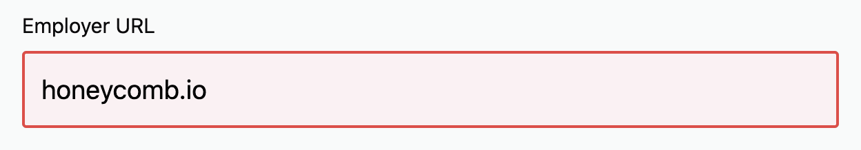 dev.to profile Employer URL field