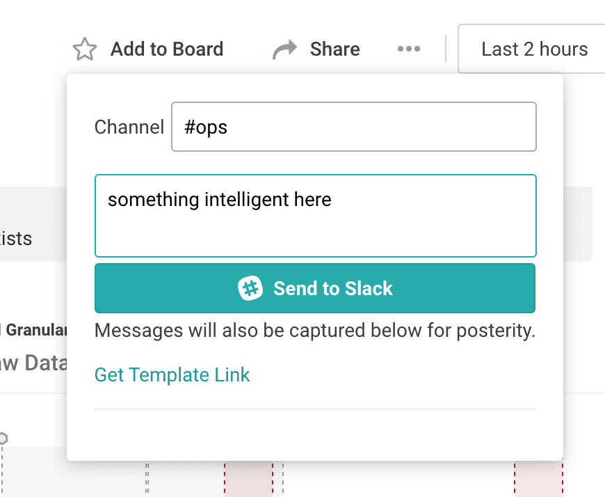 Share to Slack from within Honeycomb