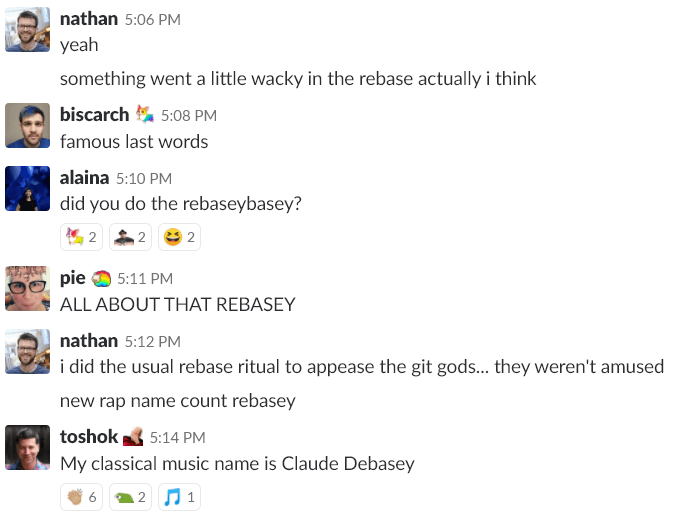 chat log making jokes about