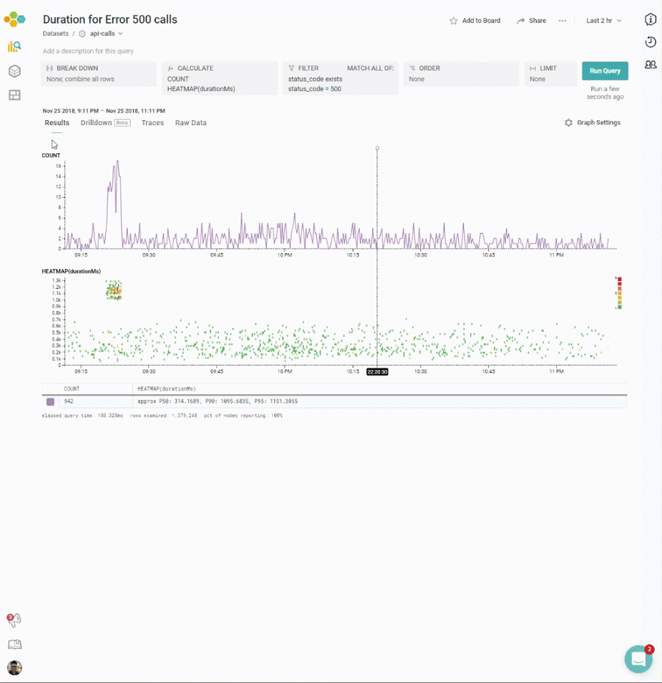 animated gif of drilldown feature