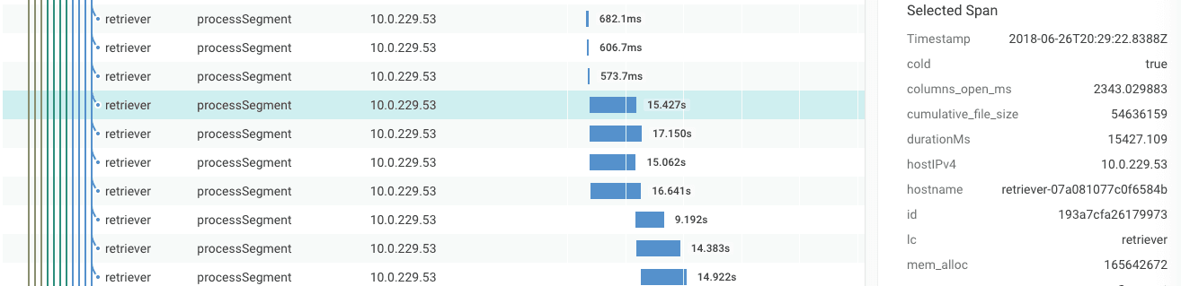 trace-segment-processing