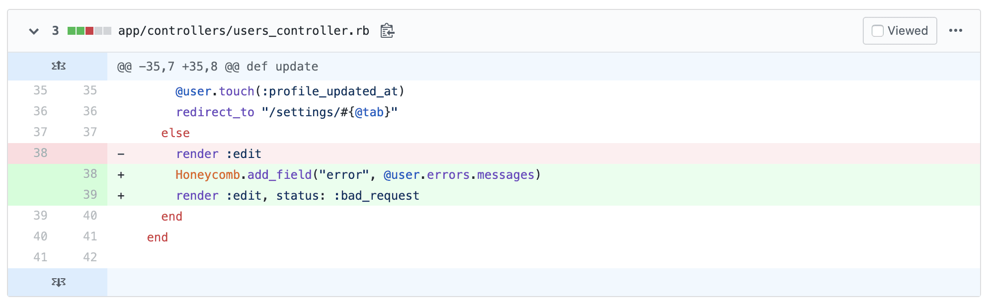 Liz’s pull request