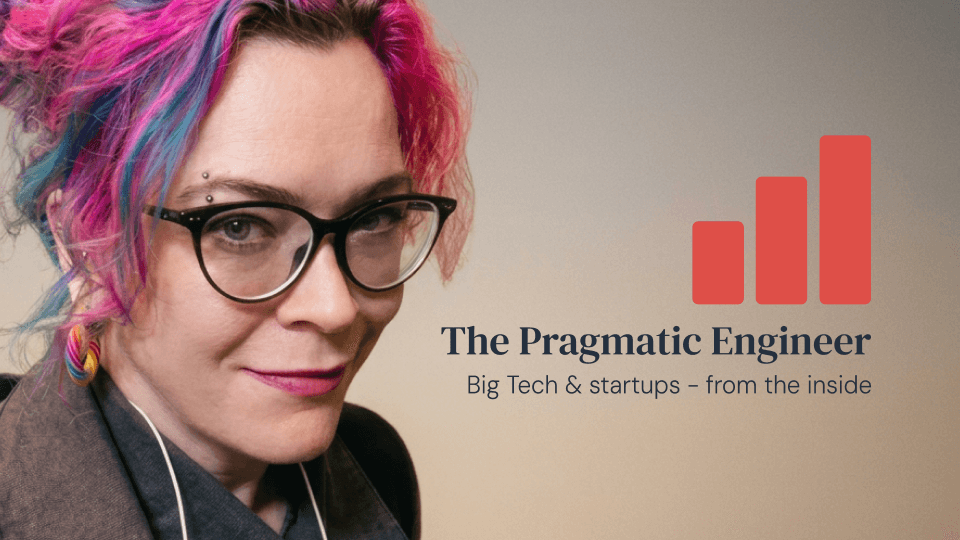 Headshot of Charity Majors, co-founder and CTO of Honeycomb, alongside The Pragmatic Engineer newsletter logo