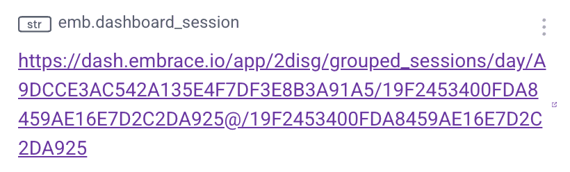 Grouped sessions