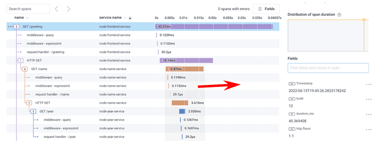 Trace – build and version number on every span